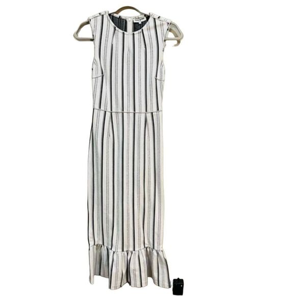 Opening ceremony Womens White Striped Lotus Flutter midi dress size small s - Picture 5 of 12